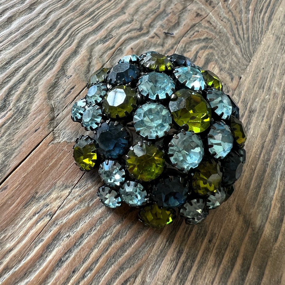 Vintage Warner Rhinestone Brooch